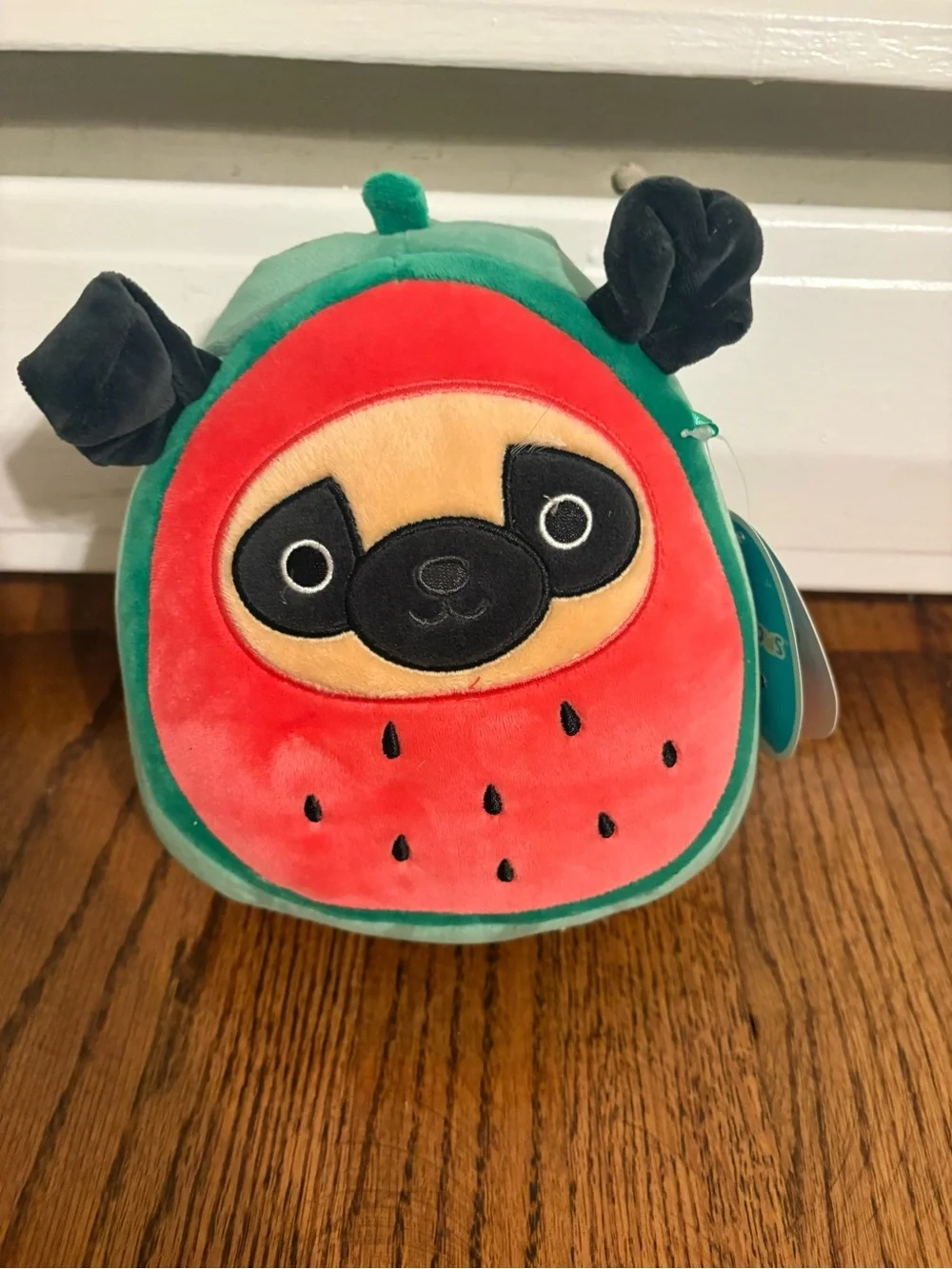 Lot of 2: Prince the Watermelon Pug + Rosie the Peach Pig Squishmallows